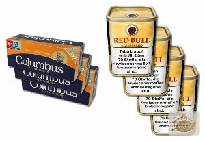 Red Bull Gold American Blend Set mit Columbus Hülsen