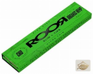 RooR Organic Hemp Slim Papers mit Tips