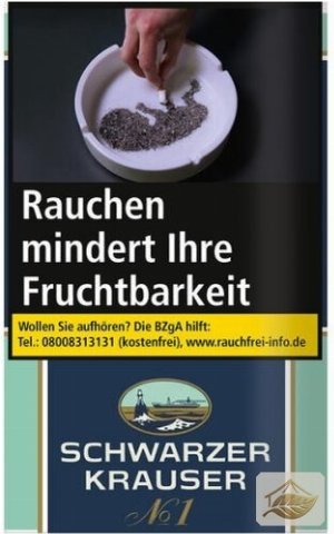 Schwarzer Krauser No. 1 Feinschnitt im Beutel