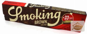Smoking Brown King Size ungebleichte Papers mit Tips