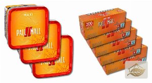 Pall Mall Allround Rot Volumentabak-Set mit Filterhülsen