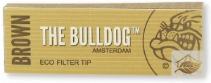 The Bulldog Eco Slim Filter Tips braun, perforiert