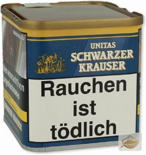 Schwarzer Krauser Unitas Feinschnitt, kräftig
