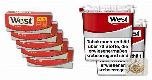 West Red Giga Box Volumentabak mit Filterhülsen