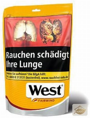 West Yellow Volumentabak im Zip-Beutel