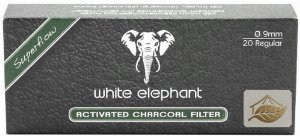 White Elephant Aktivkohlefilter 9 mm für Pfeife und Selbstgedrehte