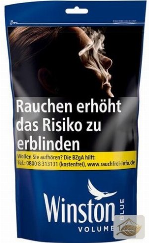 Winston Blue Volumentabak im Zip-Beutel