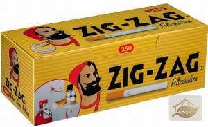 Zig-Zag Gelb King Size Filterhülsen fürs Selberstopfen