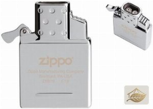 Zippo Gaseinsatz Double Jetflame, Chrom, für Standard-Cases