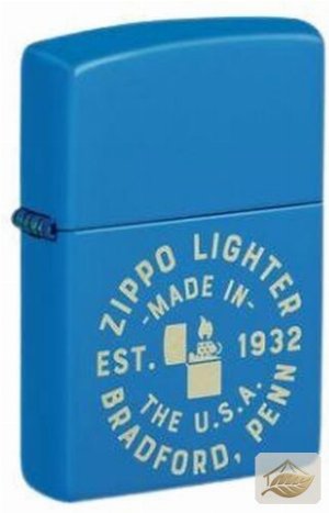 Zippo Est. 1932 Gelasert, Blue Matte