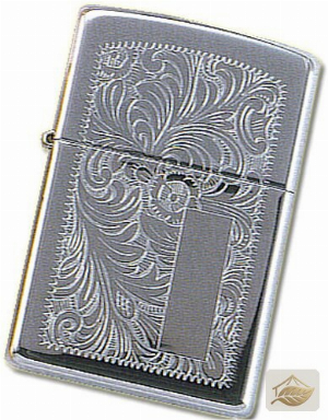 Zippo Polish Chrome, Venezianisches Muster graviert