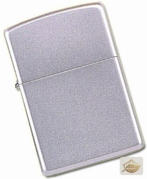 Zippo Feuerzeug Satin Chrome, schlichtes Design