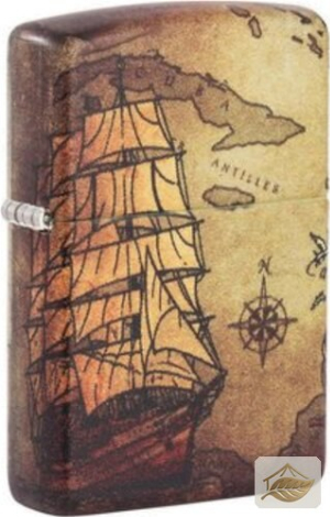 Zippo Piratenschiff Feuerzeug, Color 540° bunt