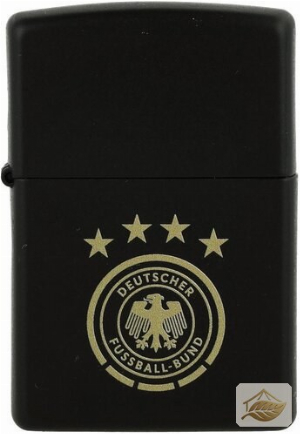 Zippo DFB-Logo Feuerzeug, Schwarz Matt (Limitiert Nr. 218)