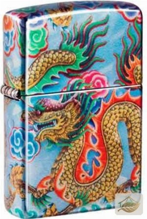 Zippo Dragon Design Feuerzeug, bunter Drache