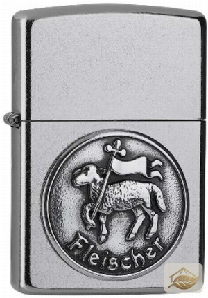 Zippo Feuerzeug Fleischer-Plakette, Street Chrome