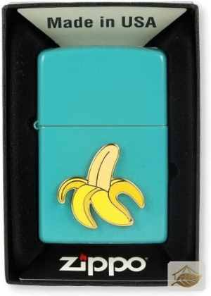 Zippo Feuerzeug Foodie-Serie Banane, Türkis