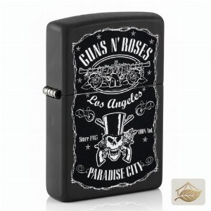 Zippo Guns N' Roses Paradise City, Benzinfeuerzeug Schwarz