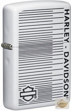 Zippo Harley Davidson Feuerzeug, White Matte