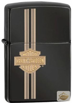 Zippo Harley-Davidson Stripes, Hochglanz/Gold