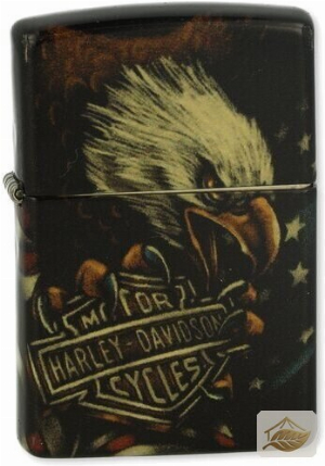 Zippo Adler mit Harley-Davidson-Patch, limitierte Ausgabe