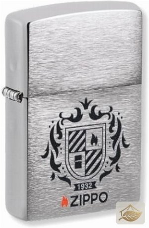 Zippo Wappen-Feuerzeug 'Zippo 1932', Chrom gebürstet