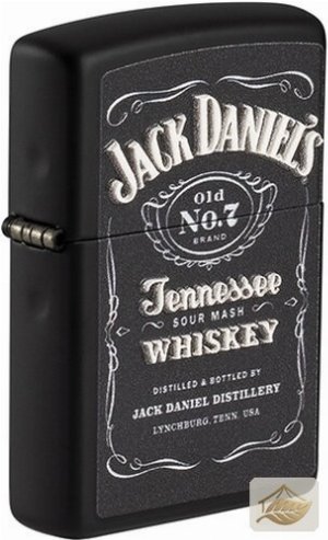 Zippo Feuerzeug Jack Daniel's Logo, Texture Print