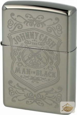 Zippo Feuerzeug Johnny Cash, gebürstetes Chrom