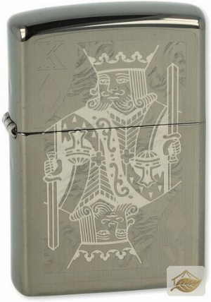 Zippo König-Feuerzeug Kings of Diamonds, Silber