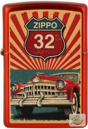 Zippo Cruiser-Feuerzeug 'Zippo 32', Metallic Rot