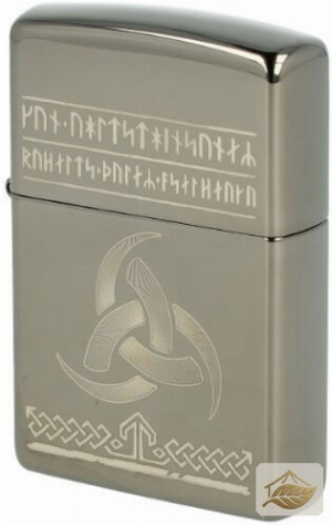 Zippo Celtic Knot Feuerzeug, Black Ice nachfüllbar