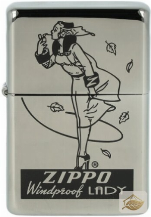 Zippo Windproof Lady Set, Polish Chrome mit Zubehör