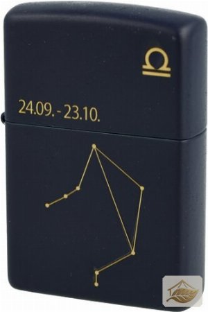 Zippo Sturmfeuerzeug Waage, Navy Blue Matte