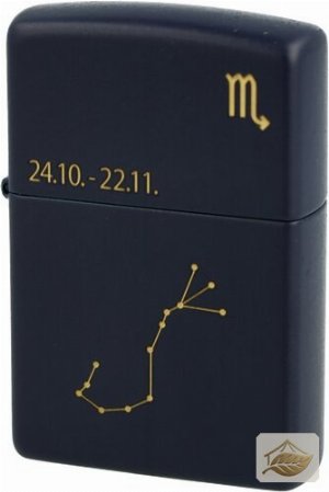 Zippo Benzinfeuerzeug USA, Motiv Skorpion Navy Matt