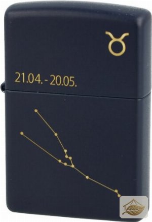 Zippo Geschenkbox-Feuerzeug, Motiv Stier Navy Matt