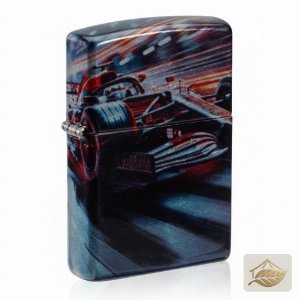 Zippo Rennwagen, Benzinfeuerzeug 540° Rundum-Druck