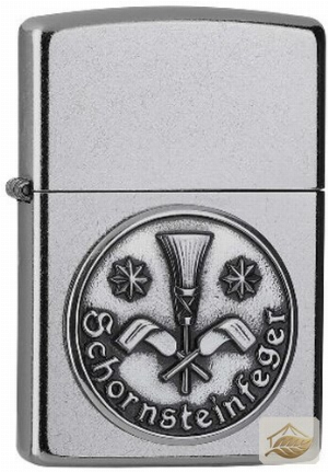 Zippo Feuerzeug mit Schornsteinfeger-Glücksbringer