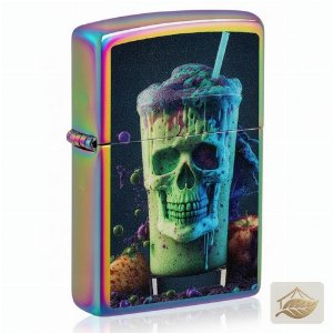 Zippo Skull Shake, Benzinfeuerzeug Spectrum-Optik