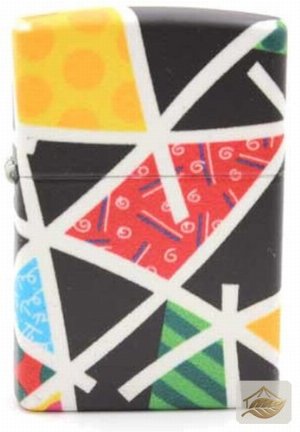 Zippo Romero Britto Cascade, farbenfrohes Neo-Pop-Art-Feuerzeug