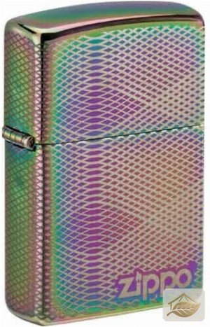 Zippo Spectrum Illusion Line, achtseitig gelasertes Zippo-Logo