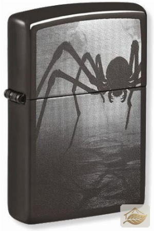 Zippo Spinnen-Feuerzeug, Ebony Schwarz