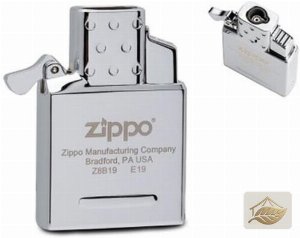 Zippo Gaseinsatz Single Jetflame, Chrom, für Standard-Cases