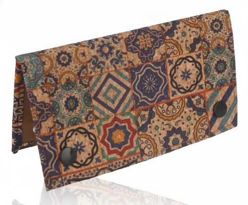 Angelo Kork-Drehertasche mit Orientalmuster – Feinschnittbeutel Nr. 5v6