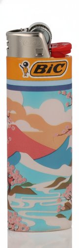 BIC Maxi Feuerzeug – Dreamy Japan Edition (Motiv 1v6 Berglandschaft)