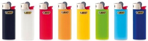 BIC Mini Einweg-Feuerzeug mit Steinzündung – Farbmix