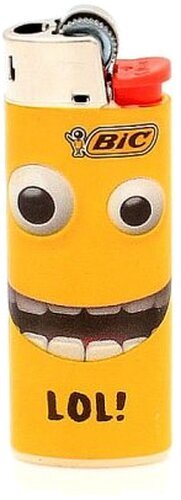BIC Mini Feuerzeug – Yellow Mouth „LOL!