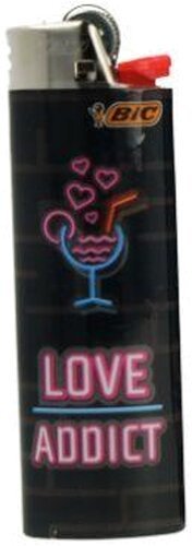 BIC Neon Cocktails Einweg-Feuerzeug – „Love Addict