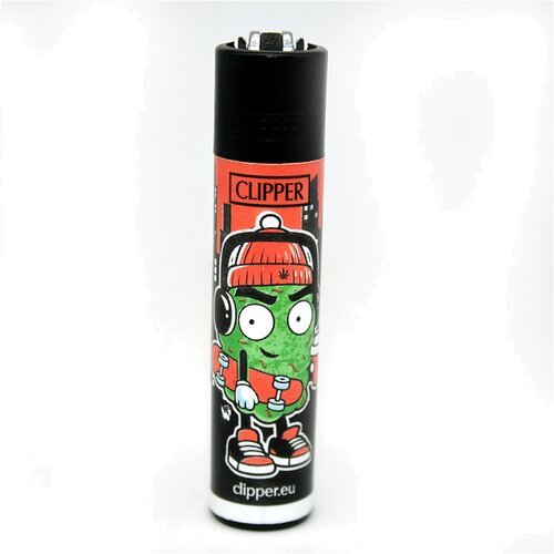 Clipper 420 Buddies Feuerzeug – Skater-Edition Orange