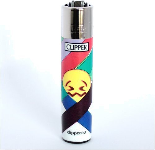 Clipper Nachfüllfeuerzeug – Emoji Mix 2 „Unwohl-Smiley