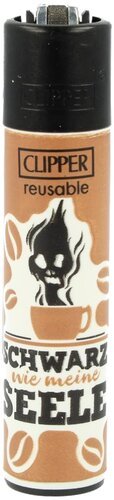 Clipper Gasfeuerzeug „Schwarz wie meine Seele